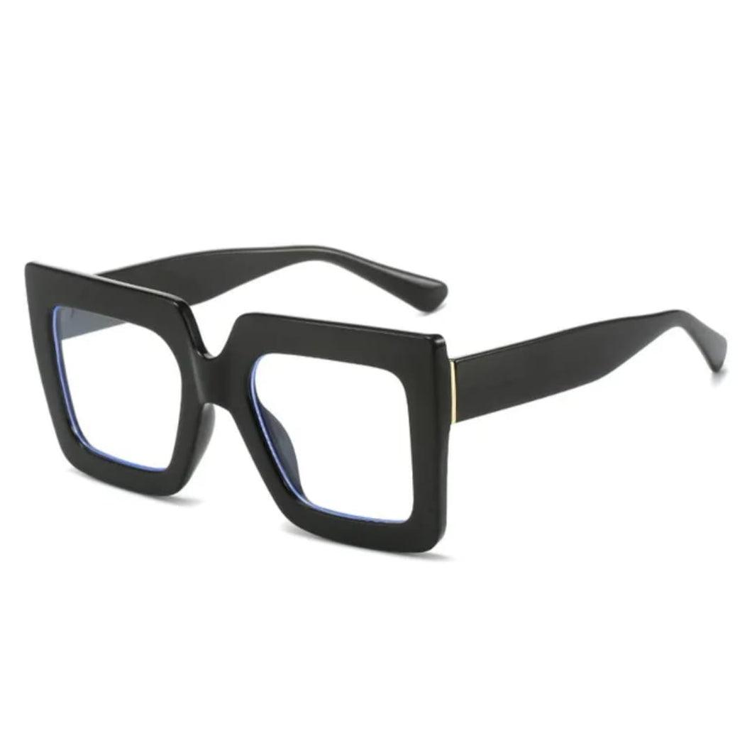 Oversize cuadrado negro- Lentes con o sin aumento